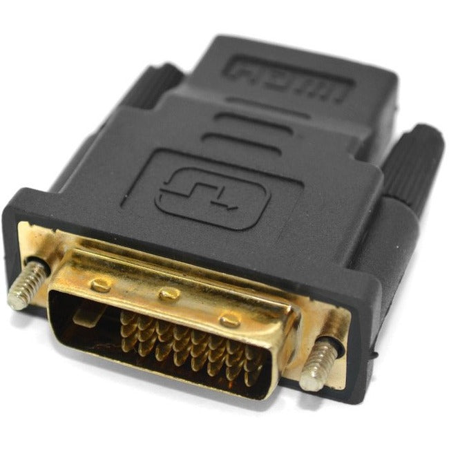 Axiom DVI-D Dual Link to HDMI Adapter - 1 x HDMI Female Digital Audio/Video - 1 x DVI-D (Dual-Link) Male Digital Video - Gold Connector - Black