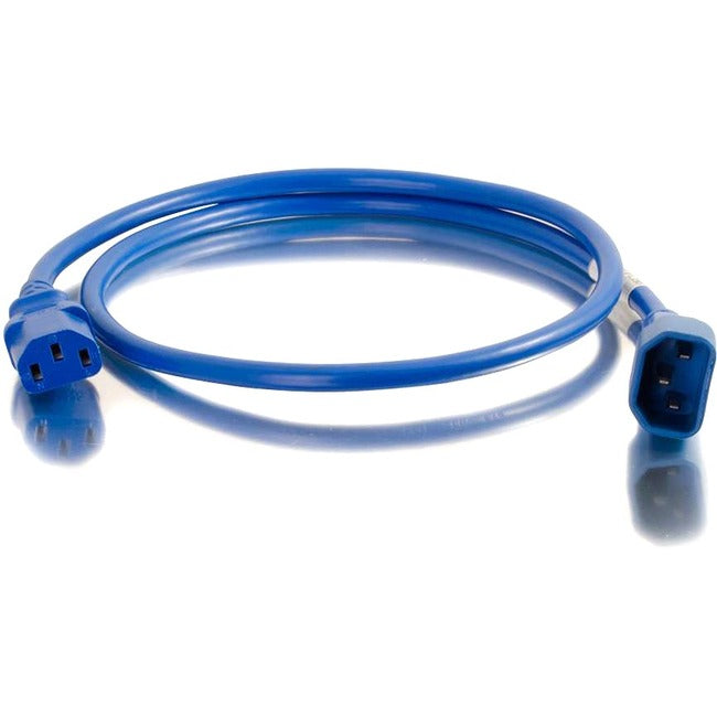C2G 3ft 18AWG Power Cord (IEC320C14 to IEC320C13) - Blue Default Title