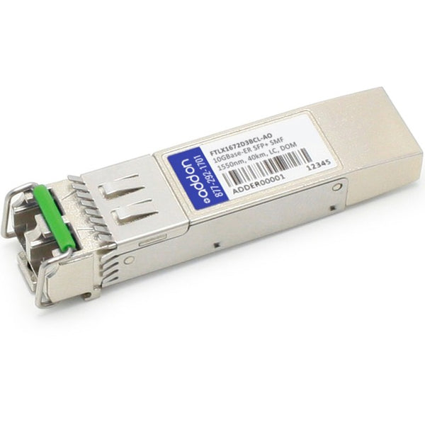 AddOn Finisar FTLX1672D3BCL Compatible TAA Compliant 10GBase-ER SFP+ Transceiver (SMF, 1550nm, 40km, LC, DOM) - GreatEagleInc