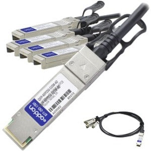 AddOn Cisco QSFP-4SFP25G-CU5M Compatible TAA Compliant 100GBase-CU QSFP28 to 4xSFP28 Direct Attach Cable (Passive Twinax,…