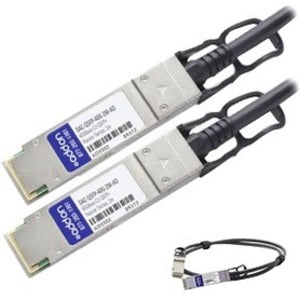 AddOn Dell DAC-QSFP-40G-0.5M Compatible TAA Compliant 40GBase-CU QSFP+ to QSFP+ Direct Attach Cable (Passive Twinax, 0.5m) - GreatEagleInc