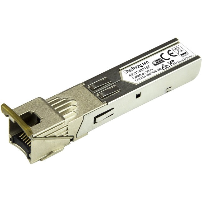 StarTech.com HP 453154-B21 Compatible SFP Module - TAA - 1000BASE-T Copper SFP Transceiver - Lifetime Warranty - 1 Gbps - Maximum Transfer Distance: 100 m (328 ft) - GreatEagleInc