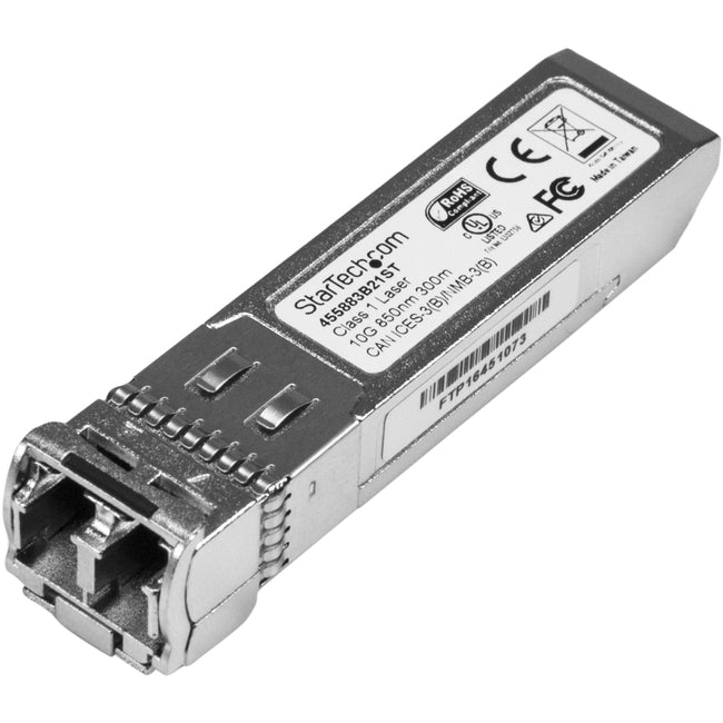 StarTech.com HP 455883-B21 Compatible SFP+ Module - TAA - 10GBASE-SR Fiber Optical SFP Transceiver - Lifetime Warranty - 10 Gbps - Maximum Transfer Distance: 300 m (984 ft.) - GreatEagleInc