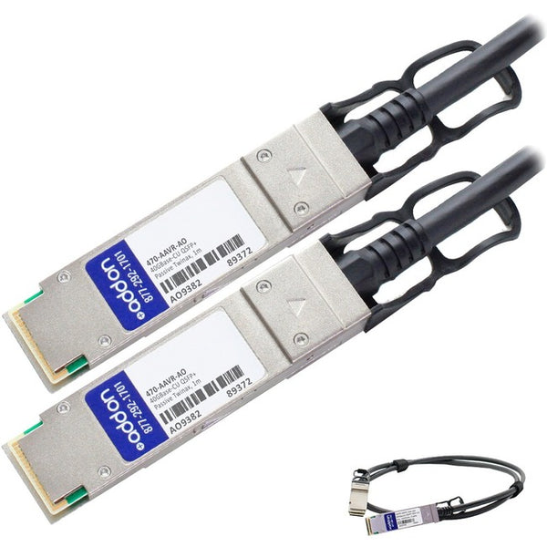 AddOn Dell 470-AAVR Compatible TAA Compliant 40GBase-CU QSFP+ to QSFP+ Direct Attach Cable (Passive Twinax, 1m) Default Title