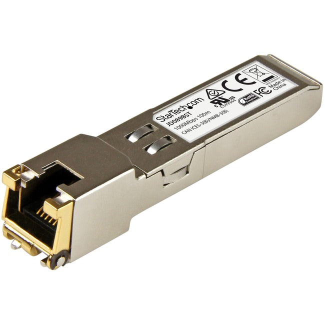 StarTech.com HP JD089B Compatible SFP Module - 10/100/1000BASE-TX Copper SFP Transceiver - Lifetime Warranty - 1 Gbps - Maximum Transfer Distance: 100 m (328 ft) Default Title