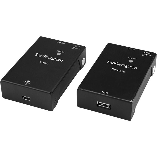 StarTech.com 1 Port USB 2.0 Over Cat5 or Cat6 Extender Kit - 165ft (50m) - USB Extender - USB to Ethernet Extender Default Title