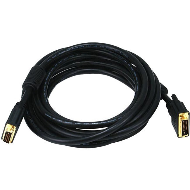 Monoprice 15ft 28AWG CL2 Dual Link DVI-D Cable - Black - Computers & Electronics