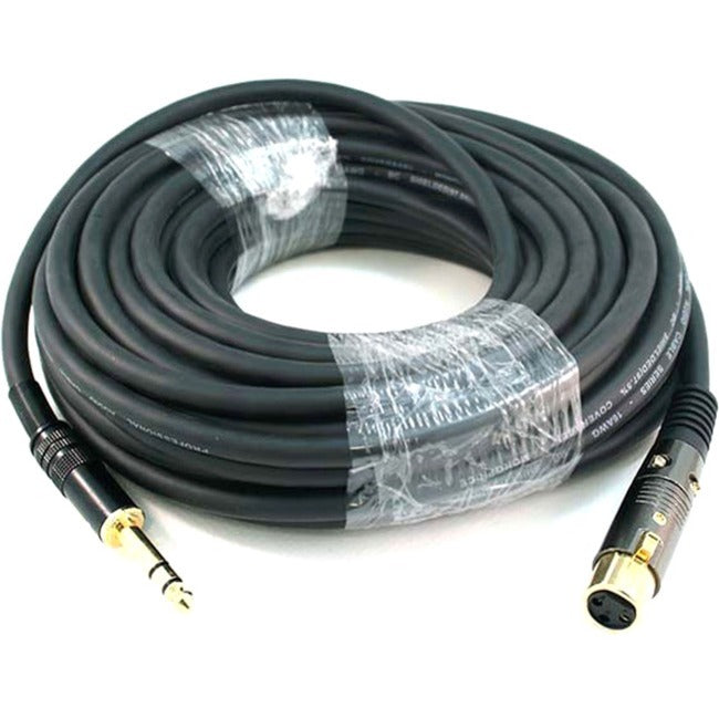 Monoprice 50ft Premier Series XLR Female to 1/4inch TRS Male 16AWG Cable (Gold Plated) - Computers & Electronics
