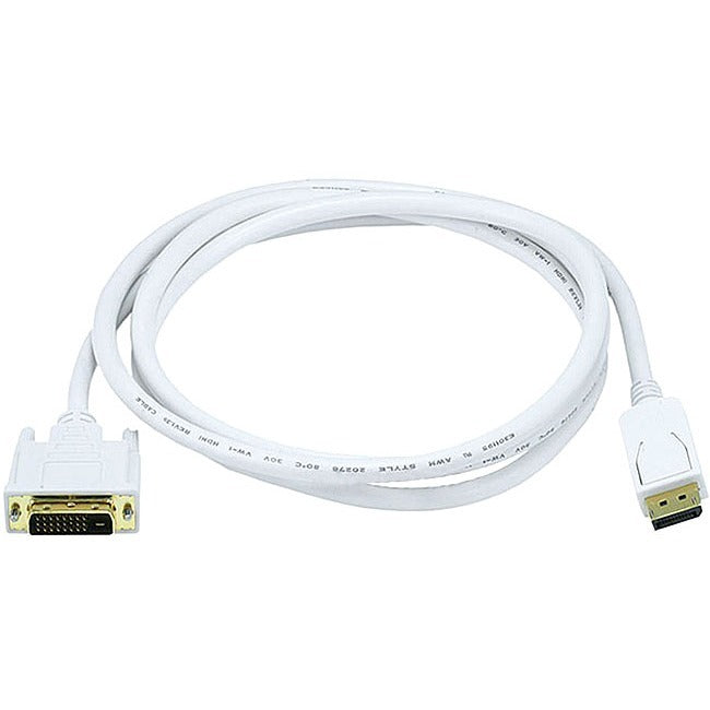 Monoprice 15ft 28AWG DisplayPort to DVI Cable - White Default Title