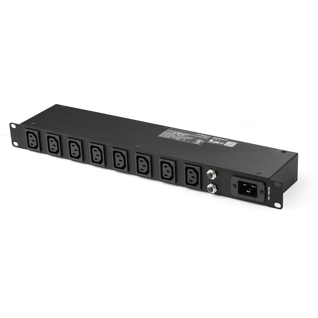 StarTech.com 8-Port Rack-Mount PDU with C13 Outlets - 16 A - 10 ft. Power Cord (NEMA5-20p) - Server Rack Power Distribution Unit - 1U Default Title