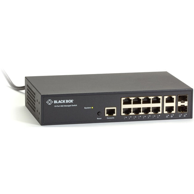 Black Box Gigabit Managed Ethernet Switch - 10-Ports Default Title