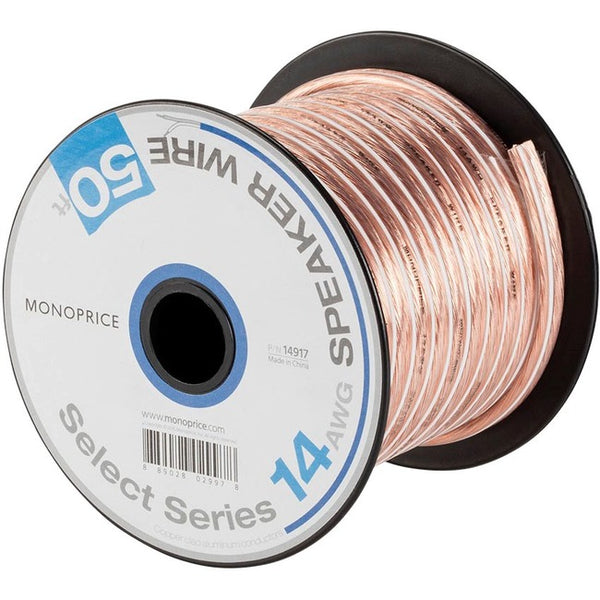 Monoprice Select Series 14AWG Speaker Wire, 50ft Default Title