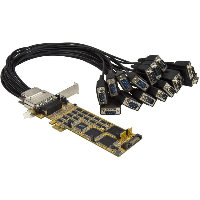 StarTech.com 16 Port PCI Express Serial Card - Low-Profile - High-Speed PCIe Serial Card with 16 DB9 RS232 Ports Default Title