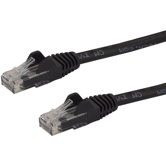 StarTech.com 8 ft Black Cat6 Cable with Snagless RJ45 Connectors - Cat6 Ethernet Cable - 8ft UTP Cat 6 Patch Cable - GreatEagleInc