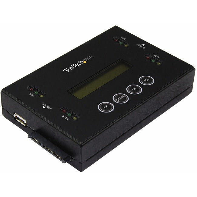 StarTech.com Drive Duplicator and Eraser for USB Flash Drives & 2.5 / 3.5" SATA SSDs/HDDs - 1:1 duplication plus cross-interface - Standalone