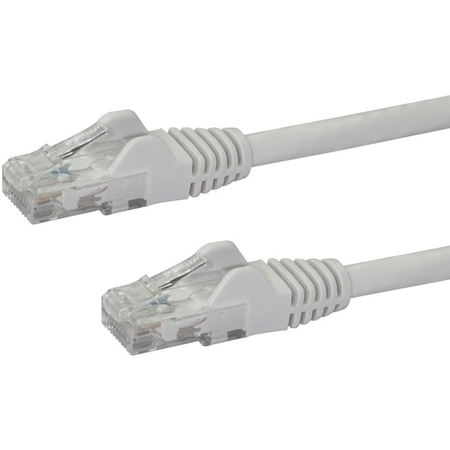 StarTech.com 12ft White Cat6 Patch Cable with Snagless RJ45 Connectors - Cat6 Ethernet Cable - 12 ft Cat6 UTP Cable Default Title