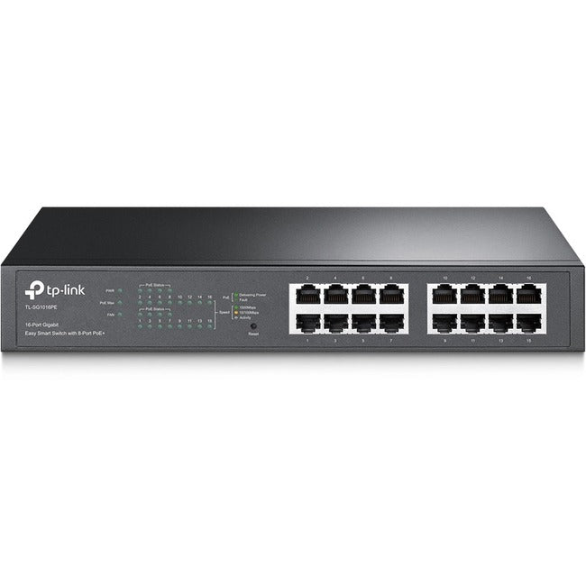 TP-Link 16-Port Gigabit Easy Smart PoE Switch with 8-Port PoE+ - GreatEagleInc