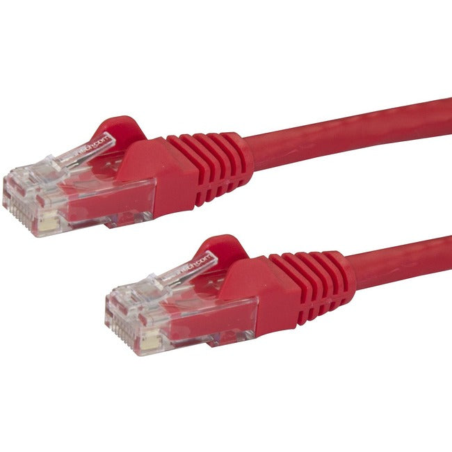 StarTech.com 14ft Red Cat6 Patch Cable with Snagless RJ45 Connectors - Cat6 Ethernet Cable - 14 ft Cat6 UTP Cable
