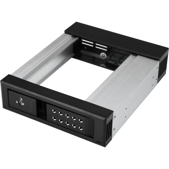 StarTech.com 5.25 to 3.5 Hard Drive Hot Swap Bay - Trayless - Aluminum - For 3.5" SATA/SAS Drives - Front Mount - SAS/ SATA Backplane - GreatEagleInc