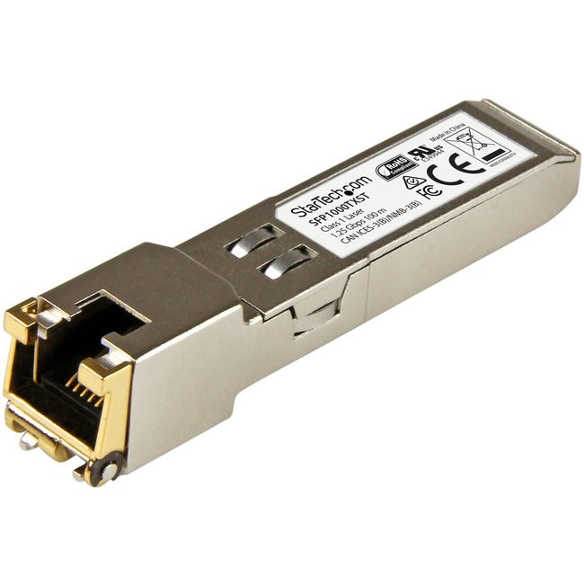 StarTech.com 1000BASE-TX MSA Compliant SFP Module - RJ45 Connector - Copper SFP Transceiver - Lifetime Warranty - 1 Gbps - Max. Transfer Distance 100 m (328 ft) Default Title