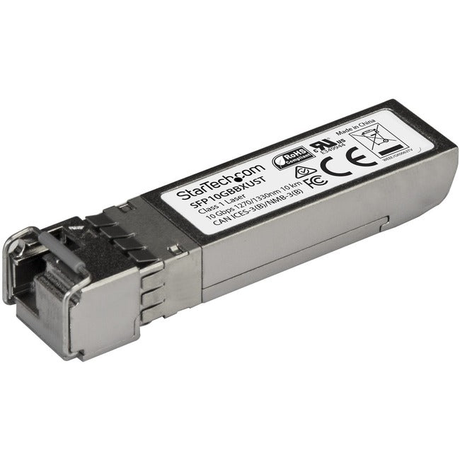 StarTech.com 10GBASE-BX MSA Compliant Upstream SFP+ Module - LC Connector - Fiber SFP+ Transceiver - Lifetime Warranty - 10 Gbps - Max. Transfer Distance 10 km (6.2 mi) - GreatEagleInc