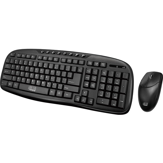 Adesso WKB-1330CB - 2.4 GHz Wireless Desktop Keyboard and Mouse Combo - GreatEagleInc