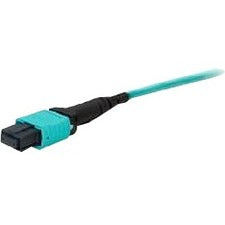 AddOn 1ft MPO (Female) Aqua OM3 Loopback Simplex PVC Fiber Patch Cable - Computers & Electronics