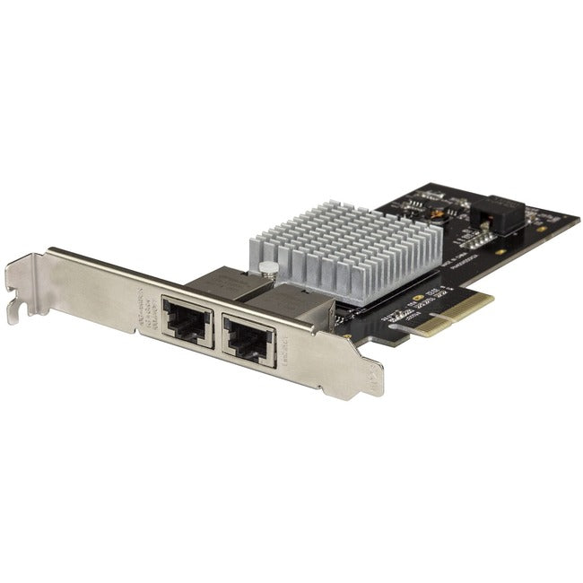 StarTech.com Dual Port Network Card - 2-port PCI Express 10GBase-T / NBASE-T Ethernet Network Interface Card - 5 speed NIC Card - Intel X550 Default Title