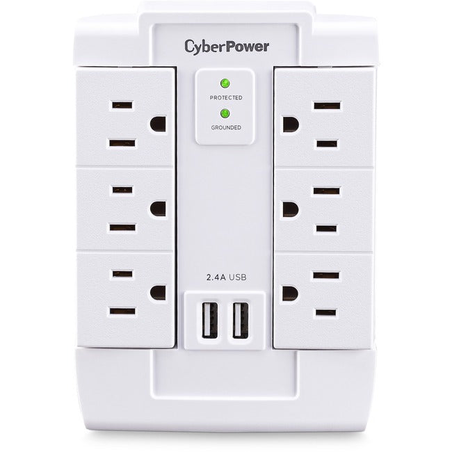 CyberPower Professional CSP600WSURC2 6 Outlets Surge Suppressor/Protector