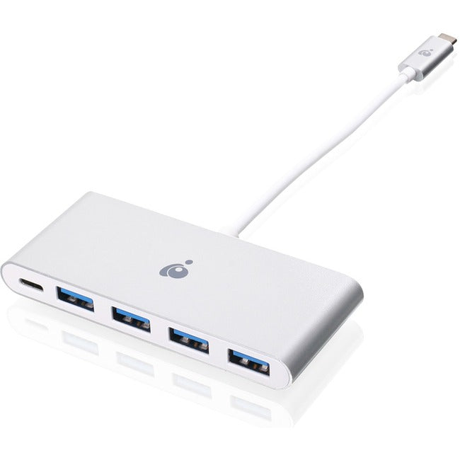 IOGEAR USB-C to 4 Port USB-A Hub with Power Delivery Pass-Thru Default Title