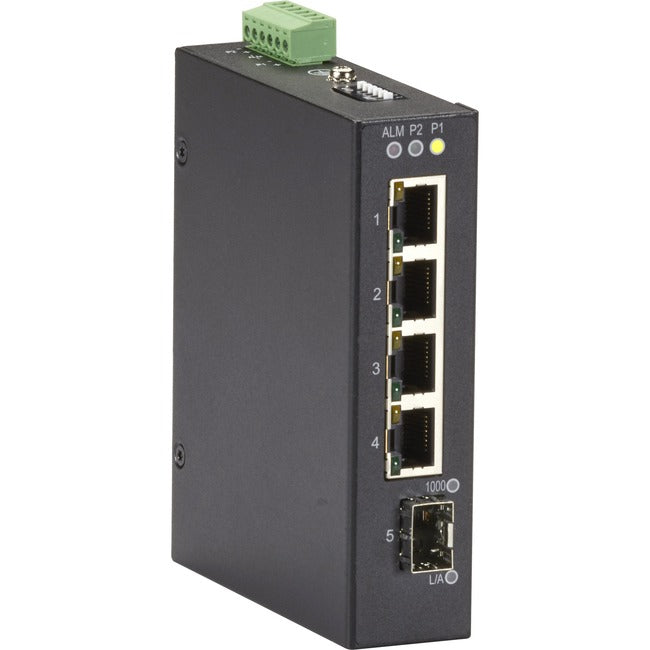 Black Box Industrial Gigabit Ethernet Switch - Extreme Temperature, 5-Port - GreatEagleInc