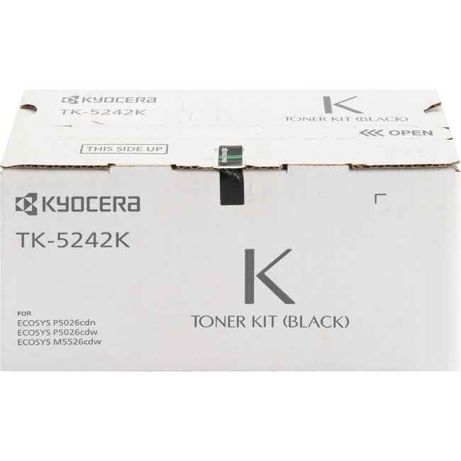 Kyocera-strategic Kyocera Tk-5242k Black Toner Cartridge For Use In Ecosys M5526cdw P5026cdw Estim
