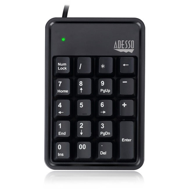 Adesso AKB-600HB - 19-Key Mechanical Keypad with 3-Port USB Hub Default Title