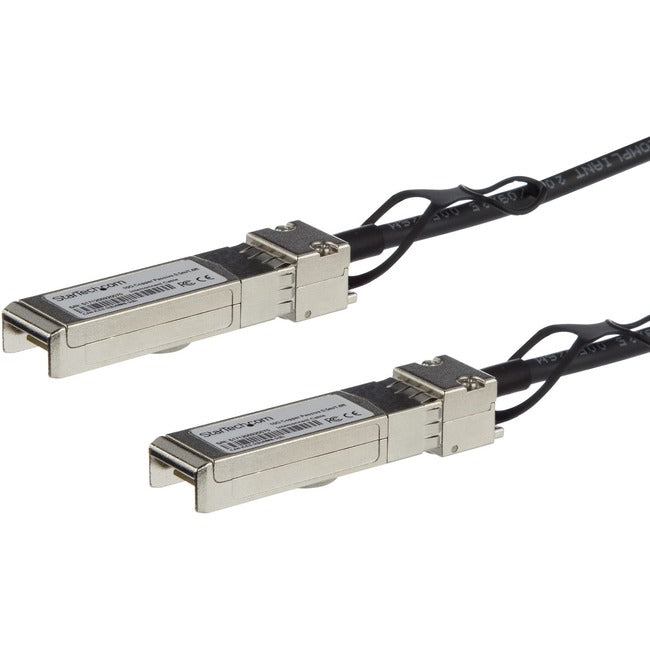 StarTech.com MSA Compliant SFP+ Direct-Attach Twinax Cable - 3 m (9.8 ft) - 10 Gbps - Passive DAC Copper Cable - RJ45 Mini-GBIC Cable