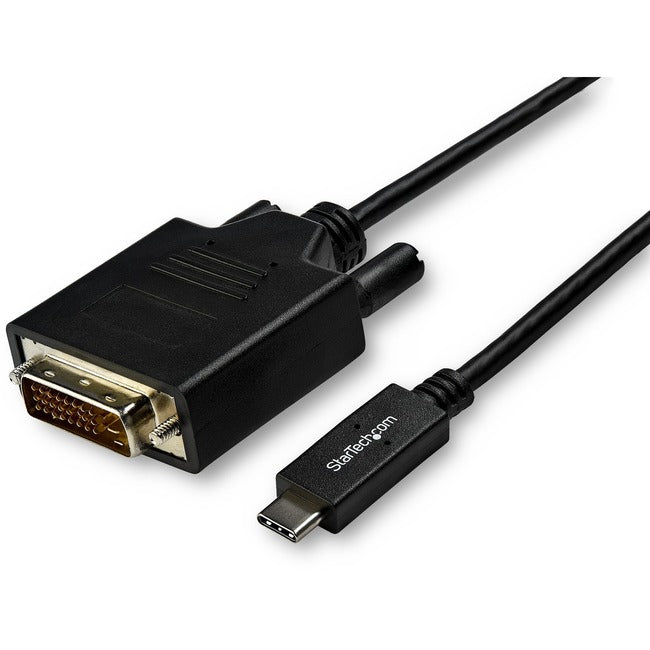 StarTech.com 3m / 10 ft USB-C to DVI Cable - USB 3.1 Type C to DVI - 1920 x 1200 - Black Default Title