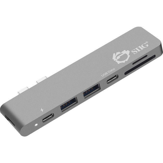 SIIG Thunderbolt 3 USB-C Hub HDMI with Card Reader & PD Adapter - Space Gray - GreatEagleInc