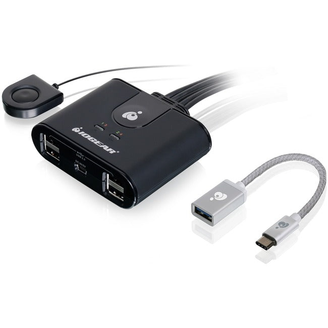 IOGEAR 4x4 USB Sharing Switch with USB-C Adapter Default Title