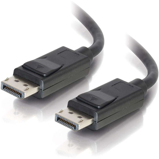 C2G 30ft DisplayPort Cable with Latches - 4K - 8K - UHD - Black - Computers & Electronics