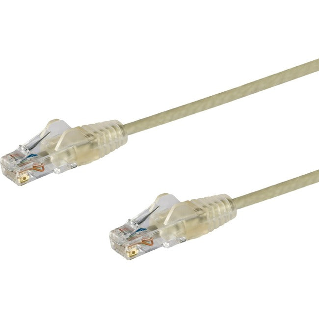StarTech.com 10 ft CAT6 Cable - Slim CAT6 Patch Cord - Gray Snagless RJ45 Connectors - Gigabit Ethernet Cable - 28 AWG - LSZH (N6PAT10GRS) - GreatEagleInc