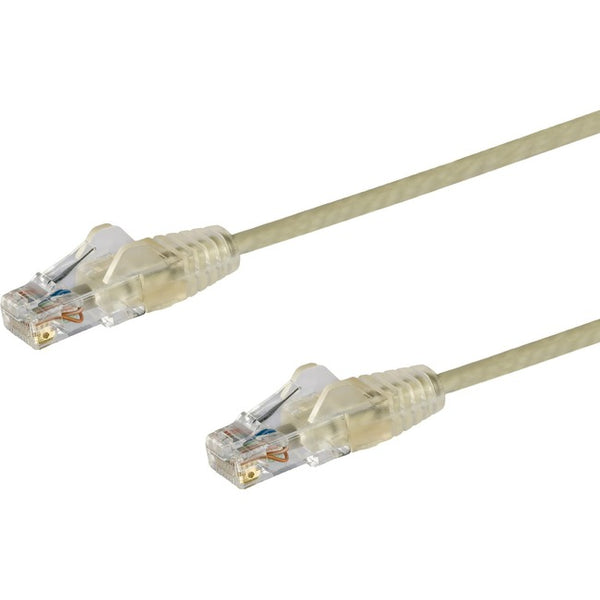 StarTech.com 10 ft CAT6 Cable - Slim CAT6 Patch Cord - Gray Snagless RJ45 Connectors - Gigabit Ethernet Cable - 28 AWG - LSZH (N6PAT10GRS) - GreatEagleInc