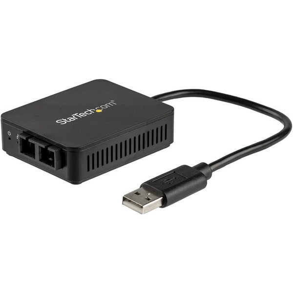 StarTech.com USB to Fiber Optic Converter - 100BaseFX SC - USB 2.0 to Ethernet Network Adapter - 2 km MM - Windows Mac and…