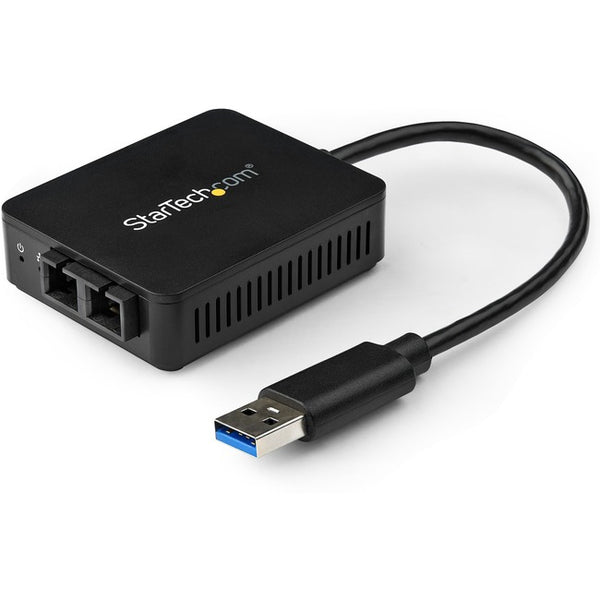 StarTech.com USB to Fiber Optic Converter - 1000Base-SX SC - USB 3.0 to Gigabit Ethernet Network Adapter - 550m MM -…