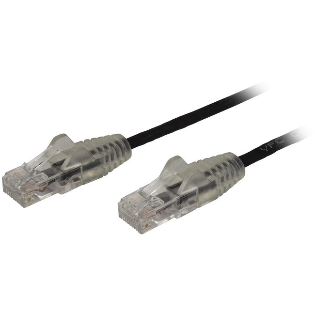 StarTech.com 6ft CAT6 Cable - Slim CAT6 Patch Cord - Black - Snagless RJ45 Connectors - Gigabit Ethernet Cable - 28 AWG - LSZH (N6PAT6BKS) - GreatEagleInc