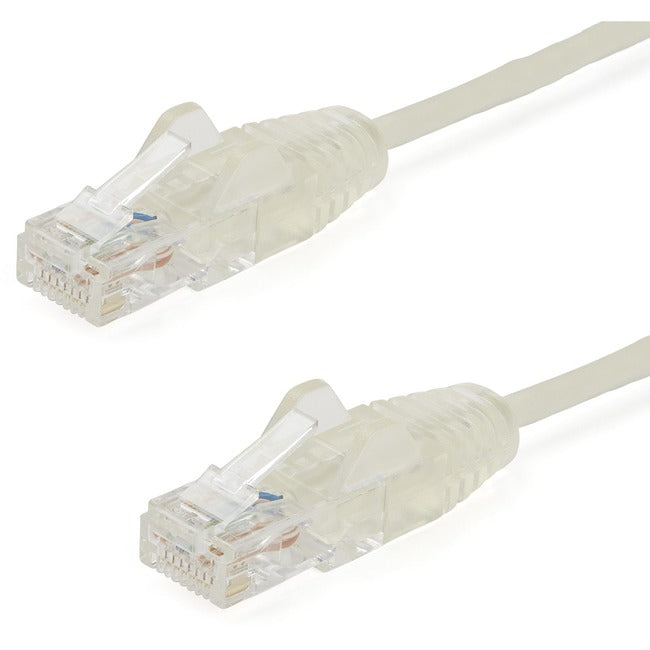 StarTech.com 6 ft CAT6 Cable - Slim CAT6 Patch Cord - Gray - Snagless RJ45 Connectors - Gigabit Ethernet Cable - 28 AWG - LSZH (N6PAT6GRS) - GreatEagleInc