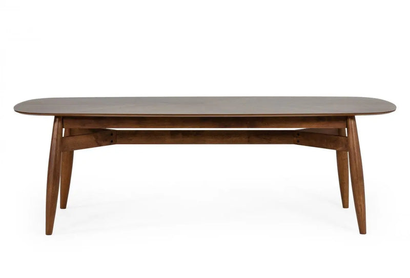 95" Brown Solid Wood Dining Table Homeroots Kitchen & Dining