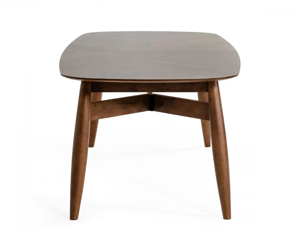 95" Brown Solid Wood Dining Table Homeroots Kitchen & Dining