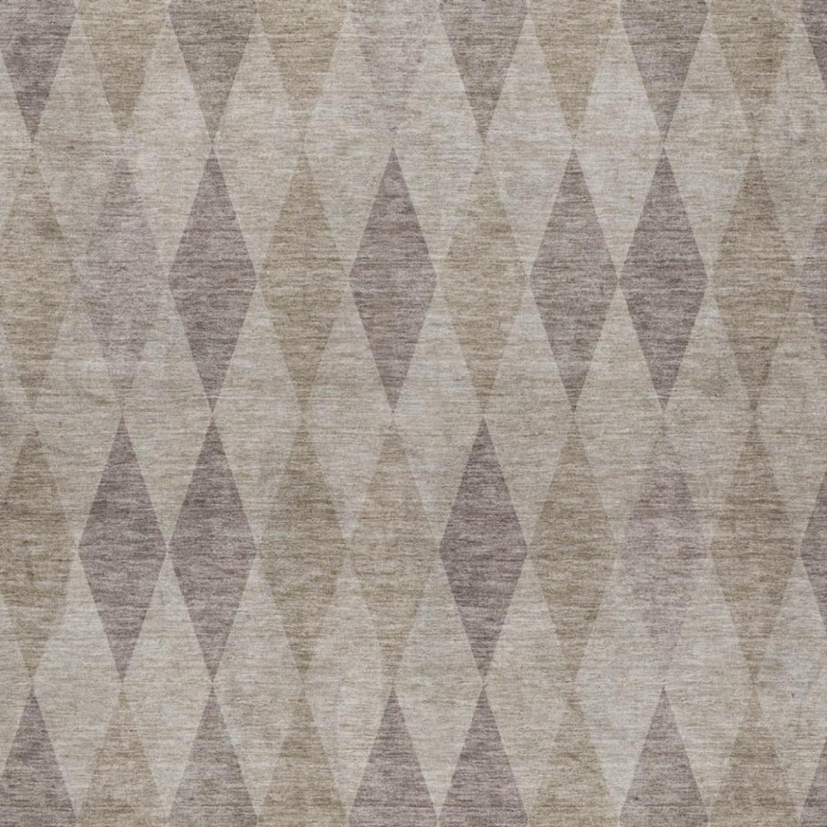 10' X 14' Beige And Gray Geometric Shag Washable Area Rug With UV Protection - Home & Garden