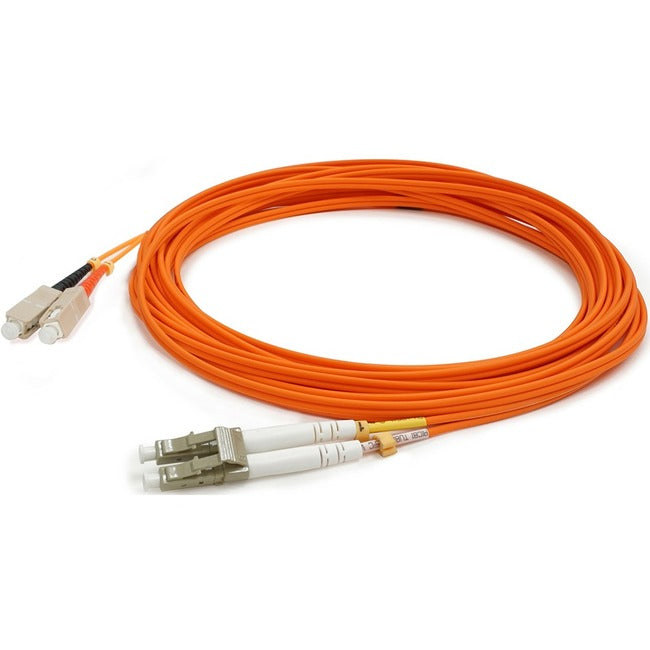 AddOn 2m SC (Male) to LC (Male) Orange OM2 Duplex OFNR (Riser-Rated) Fiber Patch Cable Default Title