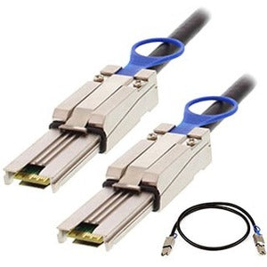 AddOn 1.0m (3.28ft) SFF-8088 External Mini-SAS Male to Male Black Storage Cable - Computers & Electronics