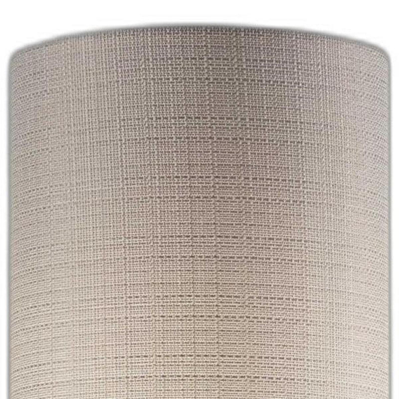 23" Brass Metal And Wood Table Lamp With Beige Drum Shade - Lighting